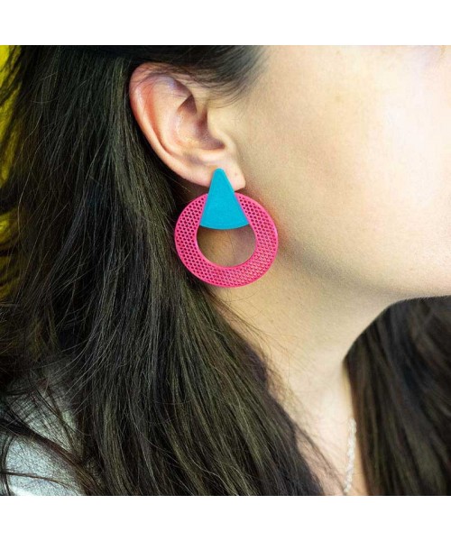 Pendientes 3D Aros Maria Menta