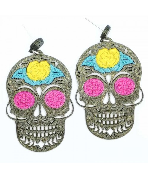 Pendientes impresion 3D Catrina